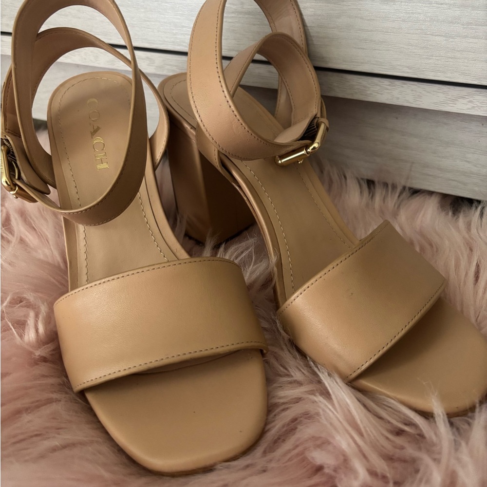 Coach Beige Women's Heels